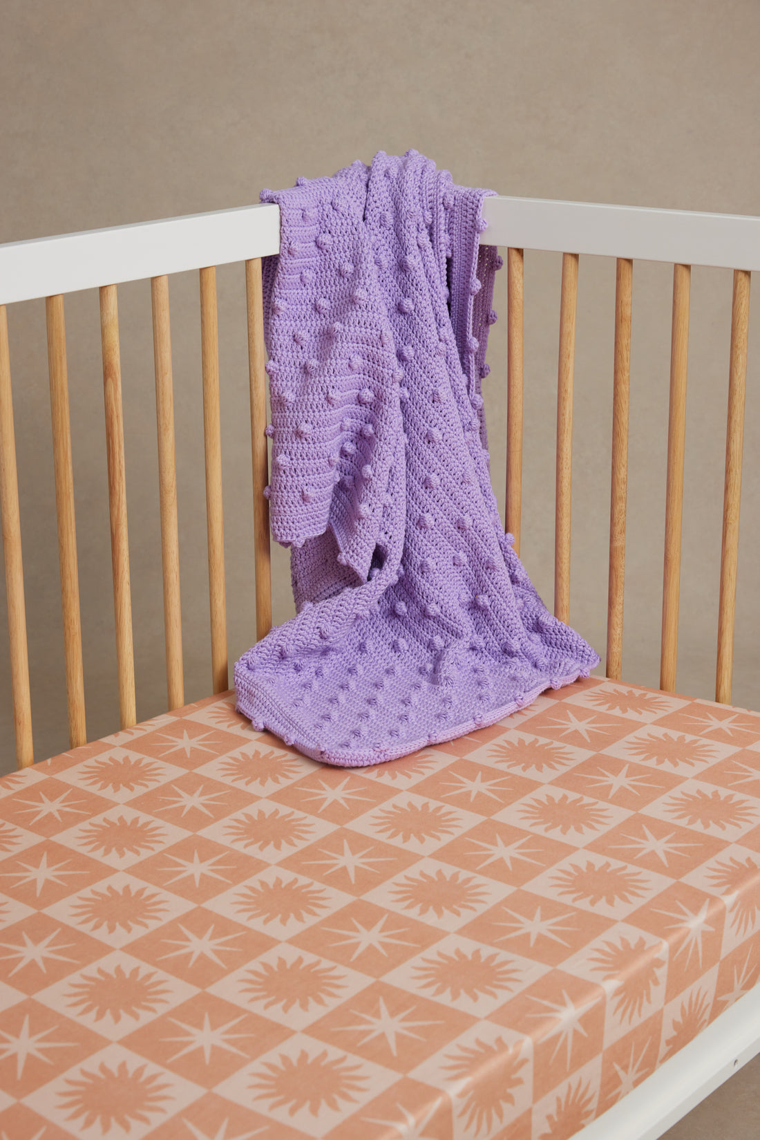 Bobble Purple Blanket