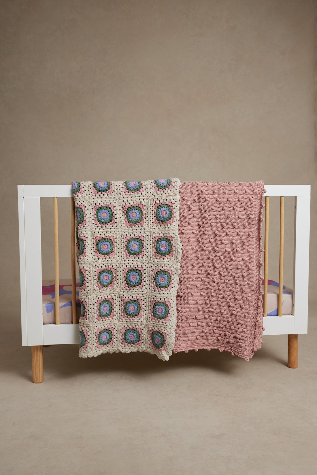 Bobble Dusty Pink Blanket