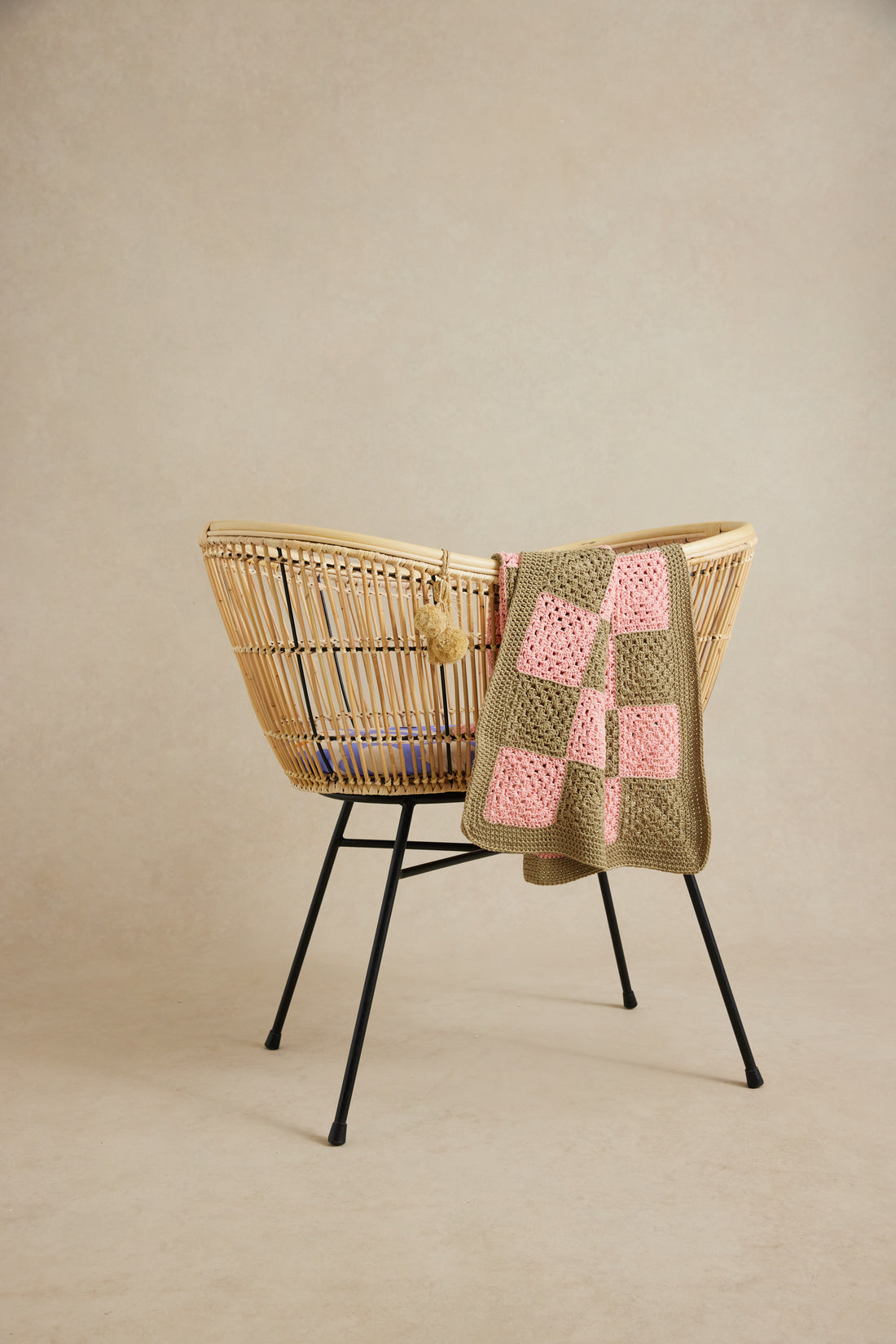 Check Mate Peach Blanket