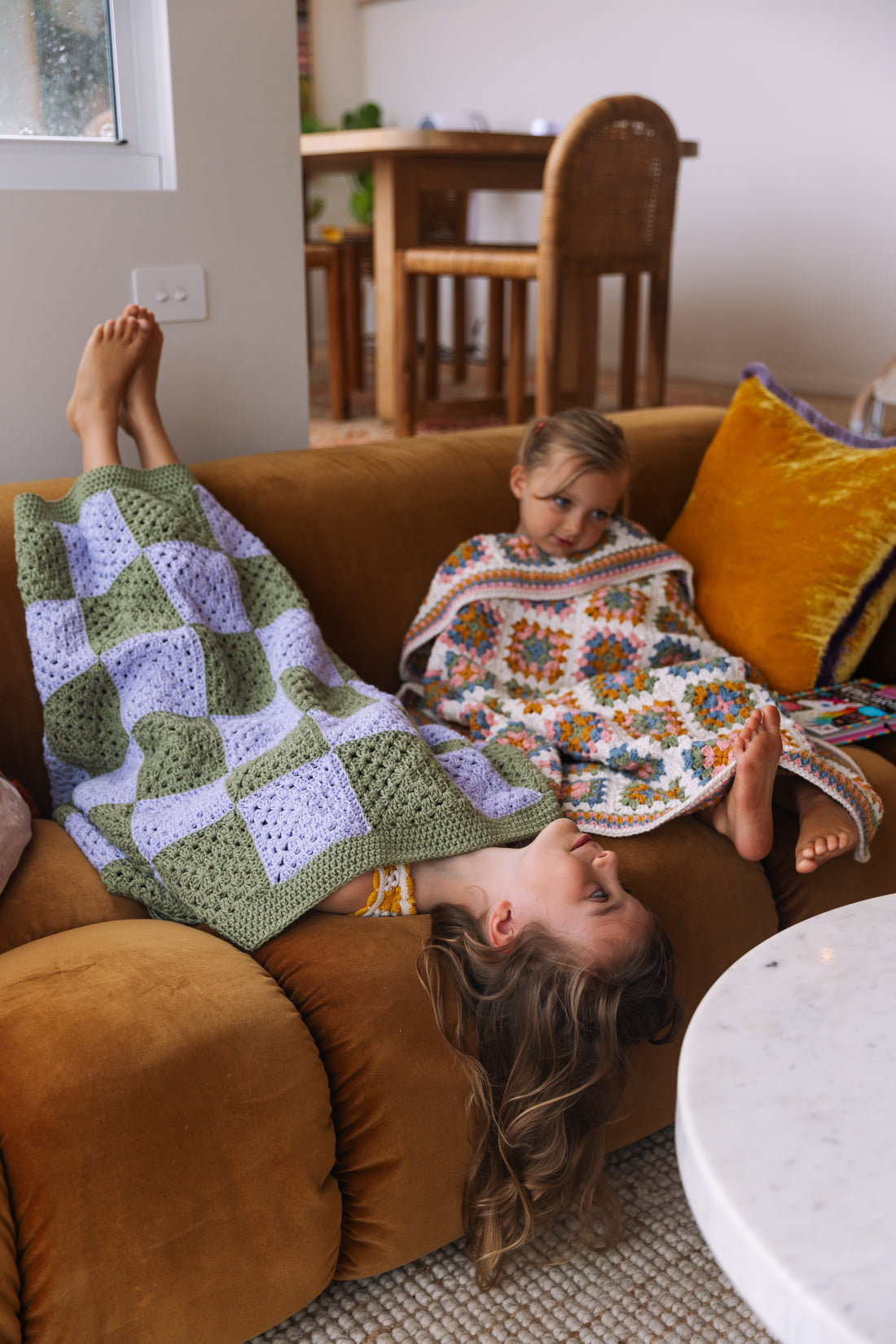 Check Mate Violet Blanket