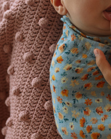 Bobble Dusty Pink Blanket