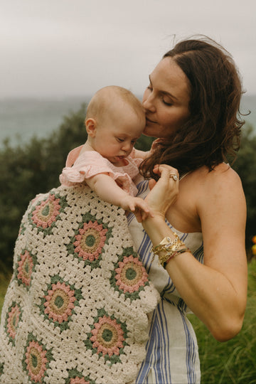 Blossom Tan Blanket