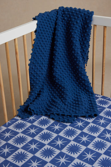 Popcorn Navy Blanket