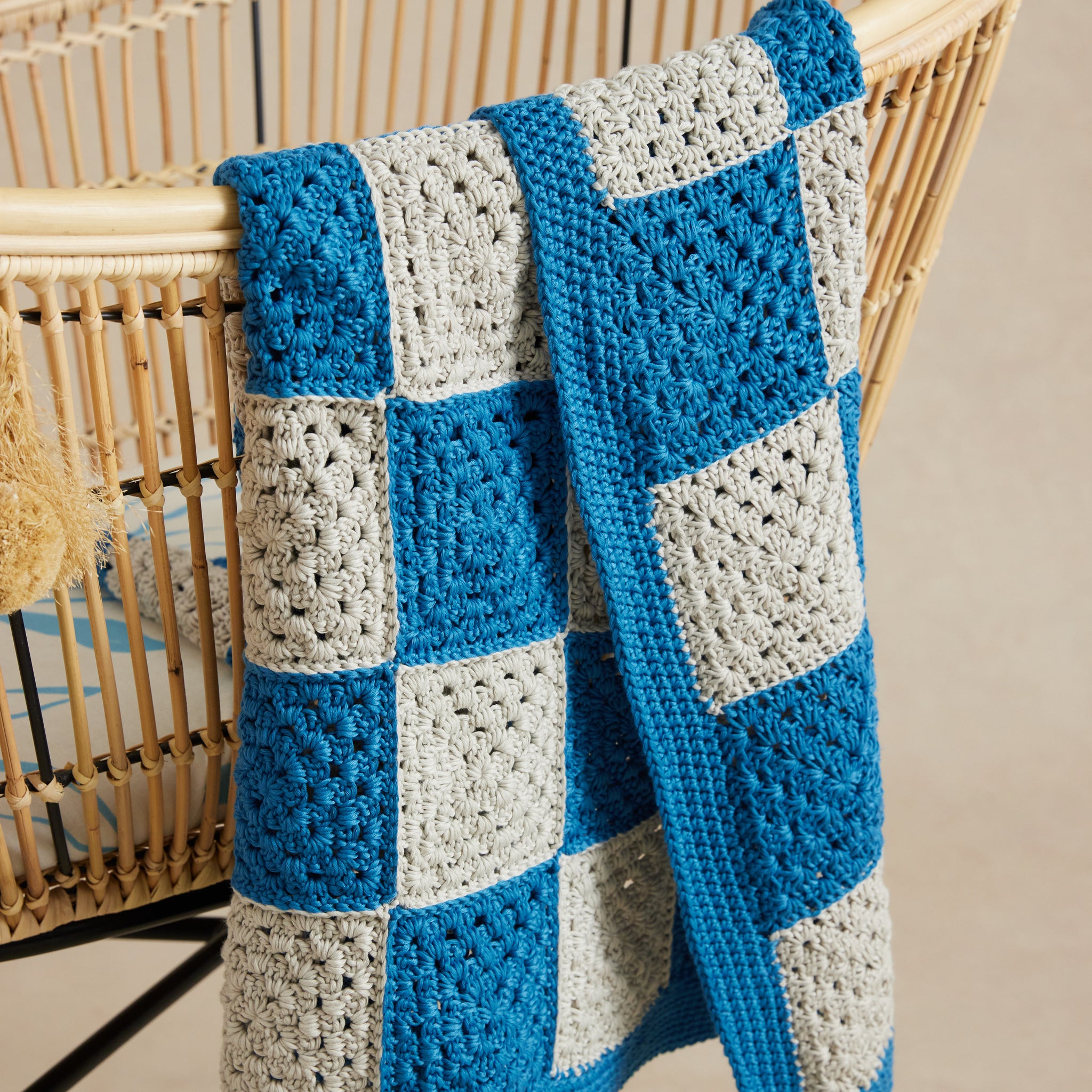 Check Mate Blue Blanket